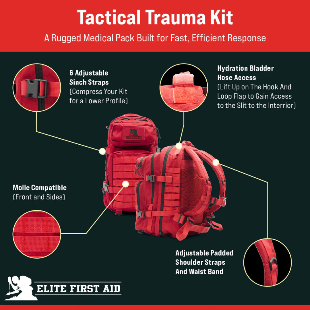 Tactical Trauma Backpack w/Adv Bleeding Control