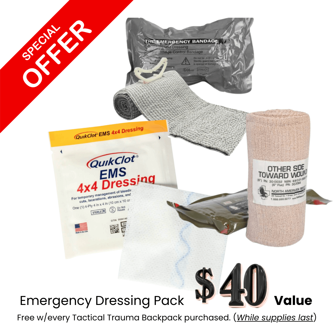 Tactical Trauma Backpack w/Advanced Bleeding Control