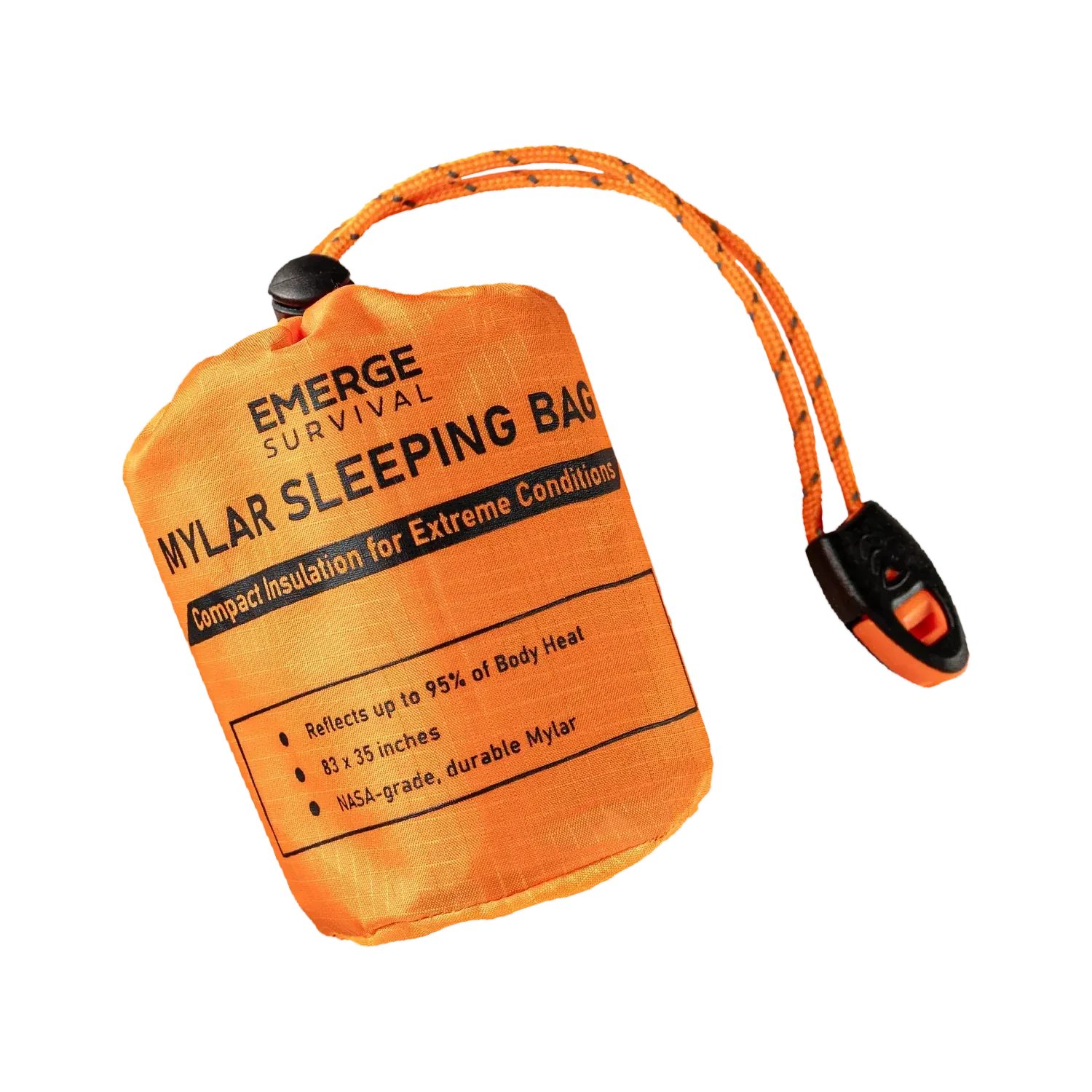 Emerge Survival Emergency Sleeping Bag Emergency Sleeping Bag - Lightweight & Waterproof Survival Essential