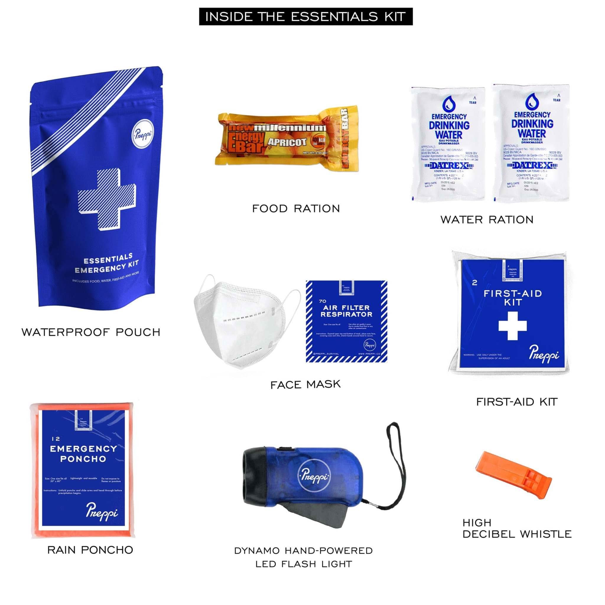 Preppi Emergency Kit Preppi | The Essentials Emergency Kit Preppi | The Essentials Emergency Kit - Compact & Essential Survival Gear
