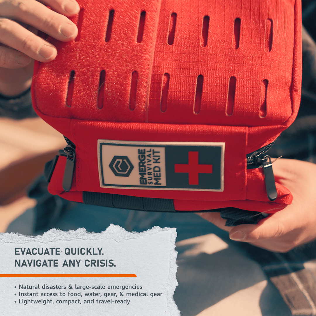 Emerge Survival Evacuation Bag Family Evacuation Bag | 72-Hour Go-Bag for 1-2 People