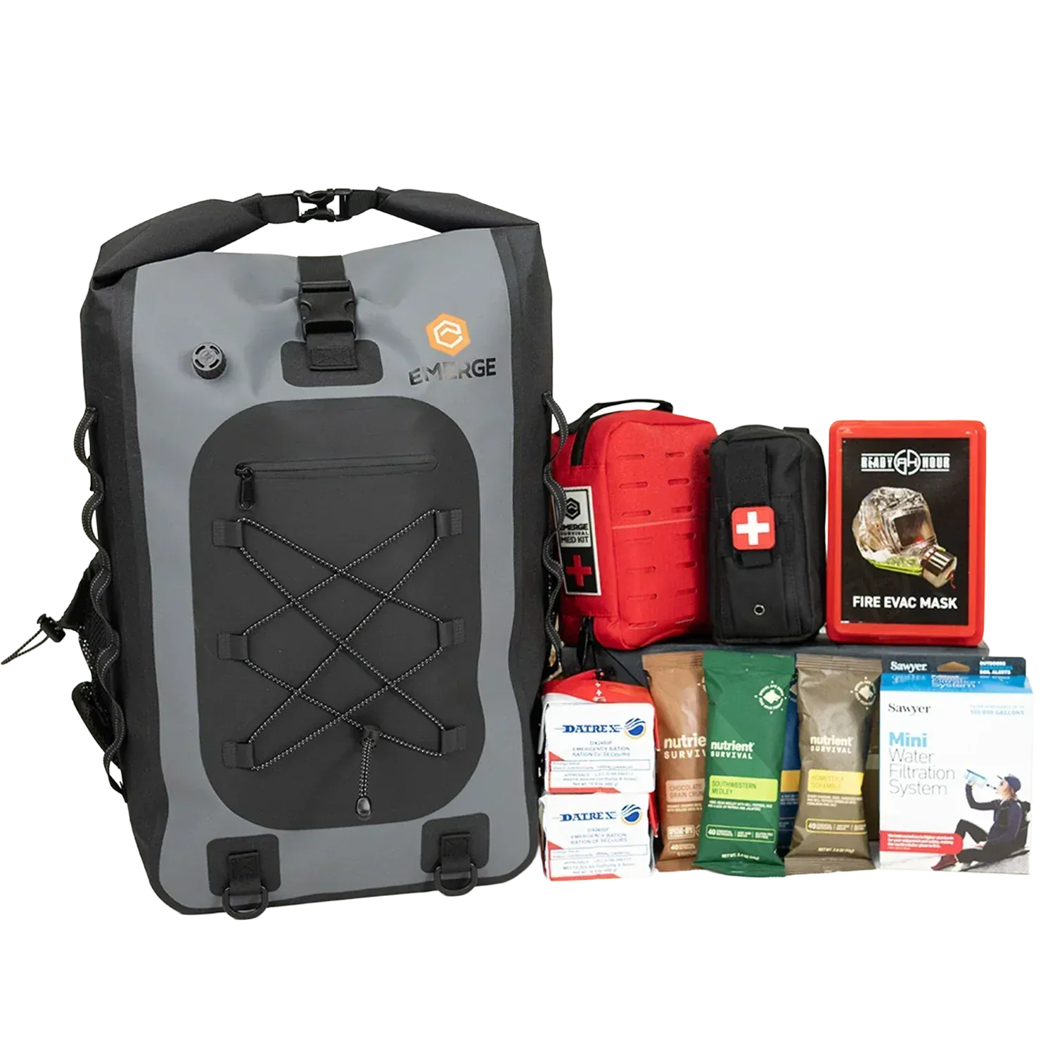 Emerge Survival Evacuation Bag Family Evacuation Bag | 72-Hour Go-Bag for 1-2 People