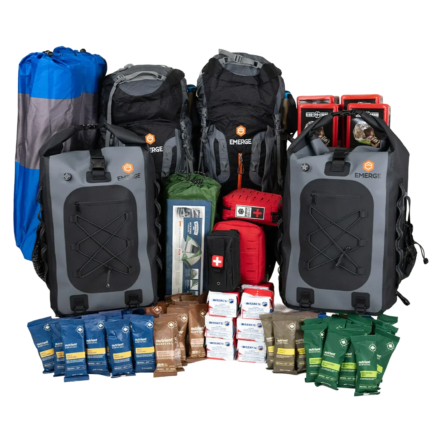 Emerge Survival Evacuation Pro Bag Family Evacuation Pro Bag | 7+ Day Kit for 1-4 People