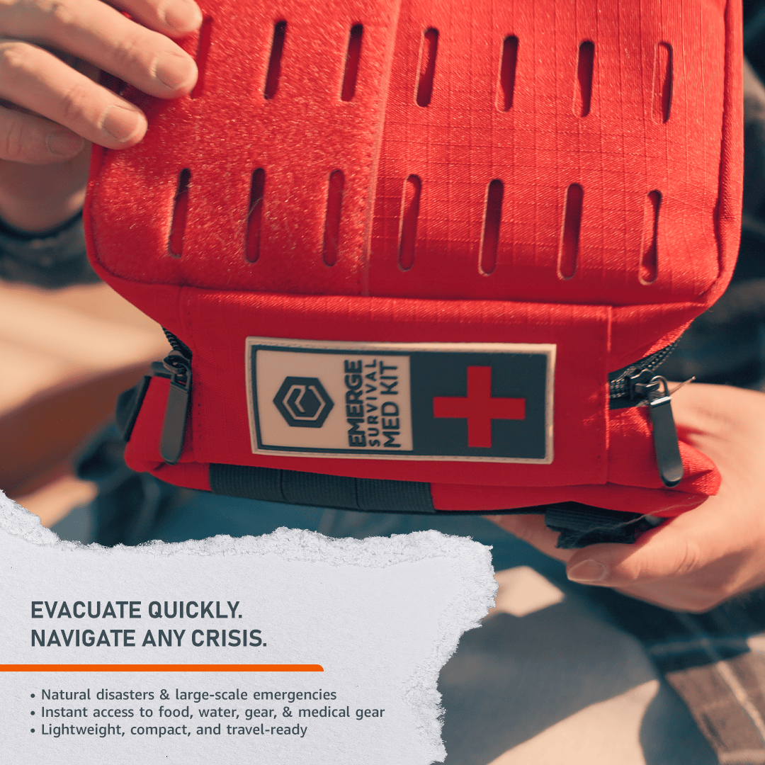 Emerge Survival Evacuation Pro Bag Family Evacuation Pro Bag | 7+ Day Kit for 1-4 People
