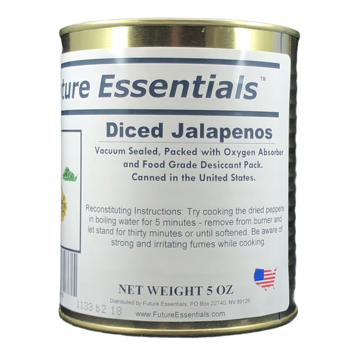 Future Essentials Diced Dehydrated Jalapenos