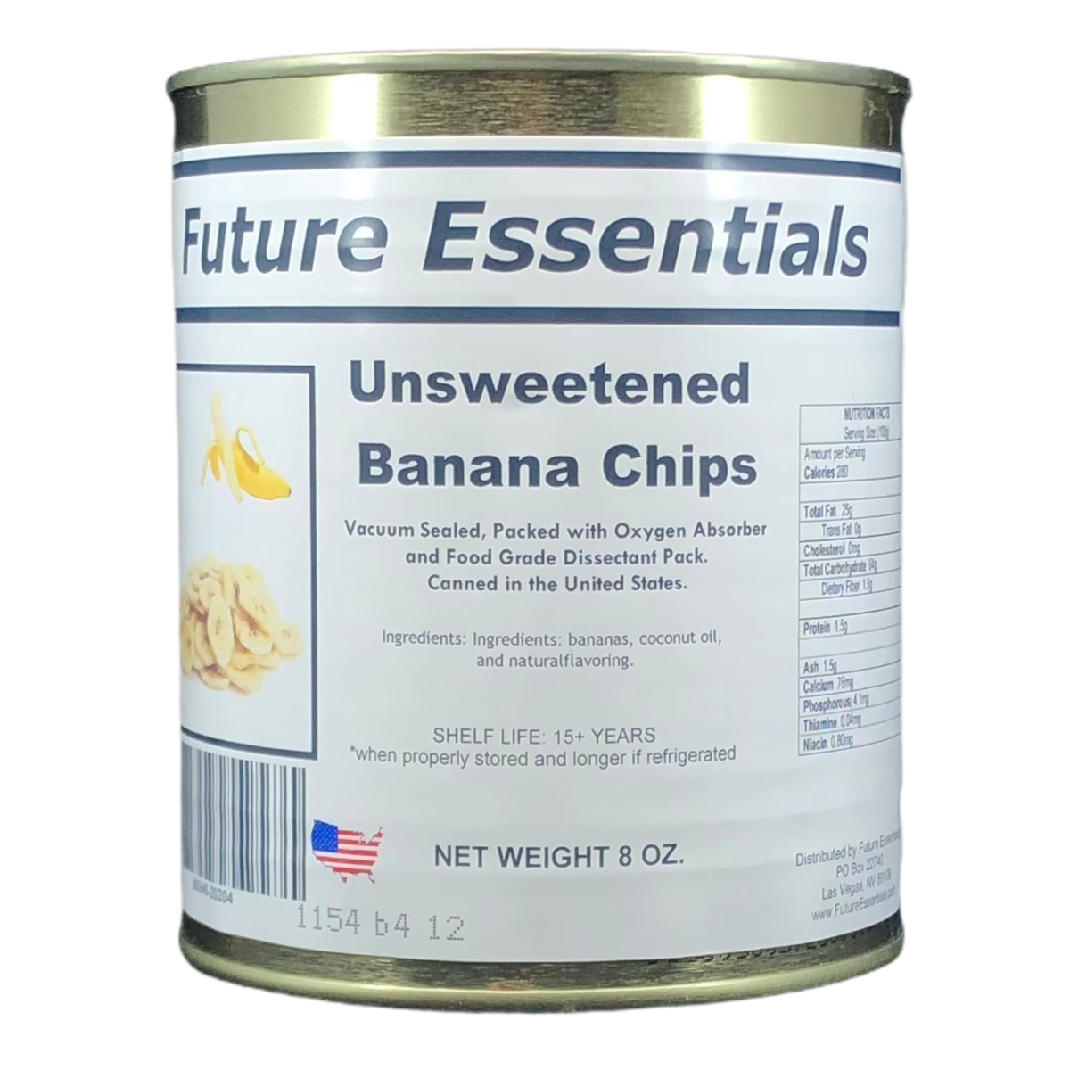 Future Essentials Dehydrated Unsweetened Banana Chips