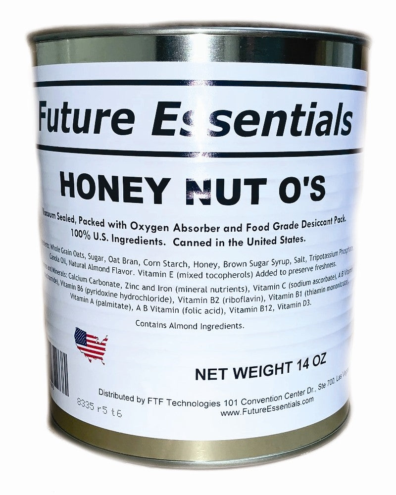 Future Essentials Honey Nut O's Cereal, #10 Can