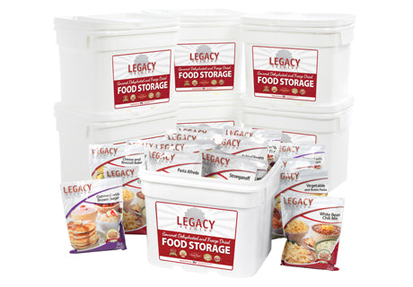 Legacy Food Storage Premium 720 serving package, 185 lbs of long shelf life emergency meals