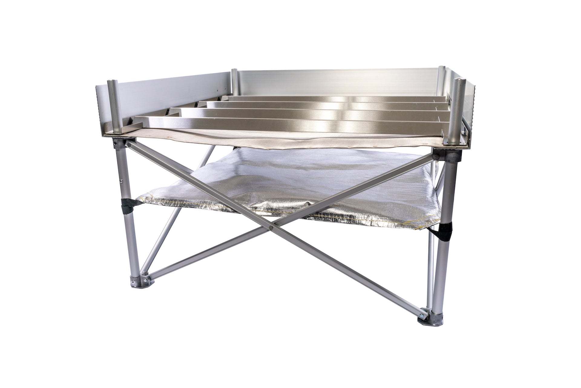 Frontier Grates stainless steel Dutch oven accessory for 24-inch Pop-Up Pit campfire cooking station