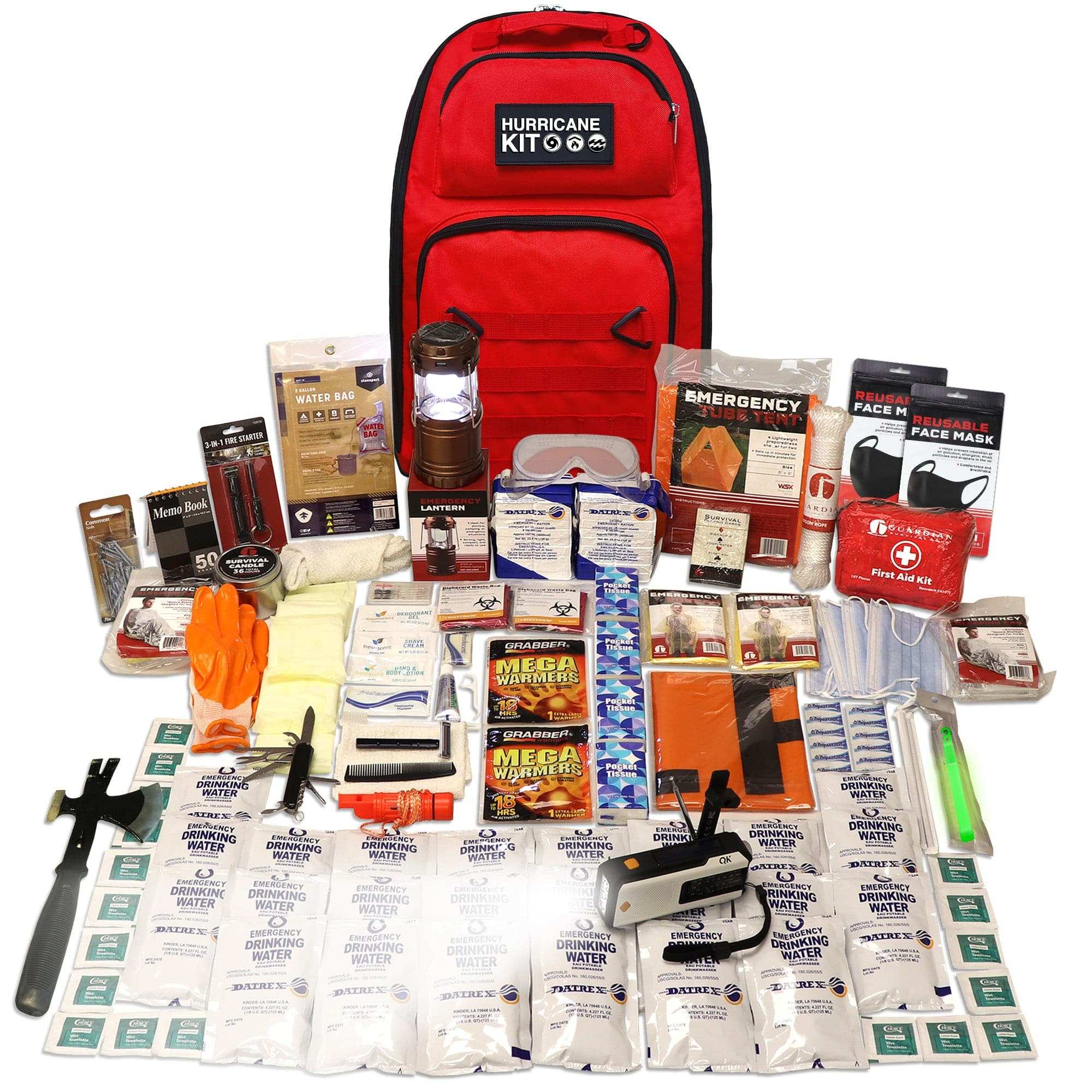 quakekits.com Specialized Kits The QK Hurricane Kit - Up to 2 Person Extreme Weather Survival Kit Hurricane Kit - 1-2 Person Extreme Weather Survival Kit for Emergencies