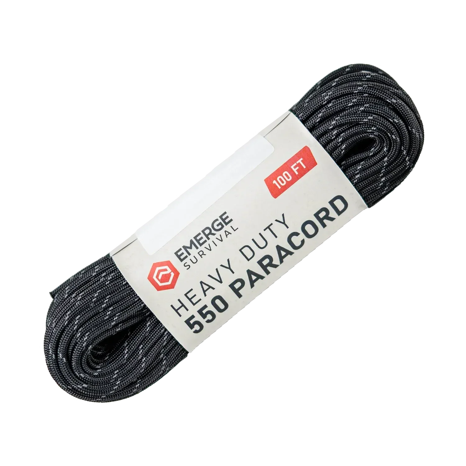 100ft heavy duty paracord with 550lb strength, 7-strand core, UV and abrasion-resistant nylon for survival and camping