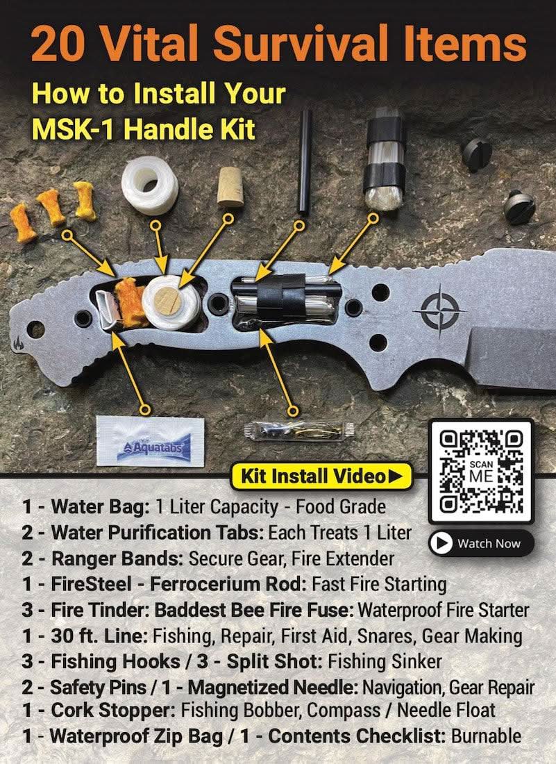 Ultimate Survival Tips MSK-1 MSK-1® Survival Kit 2.0 MSK-1® Survival Kit - Ultimate Micro Survival Kit for Emergencies