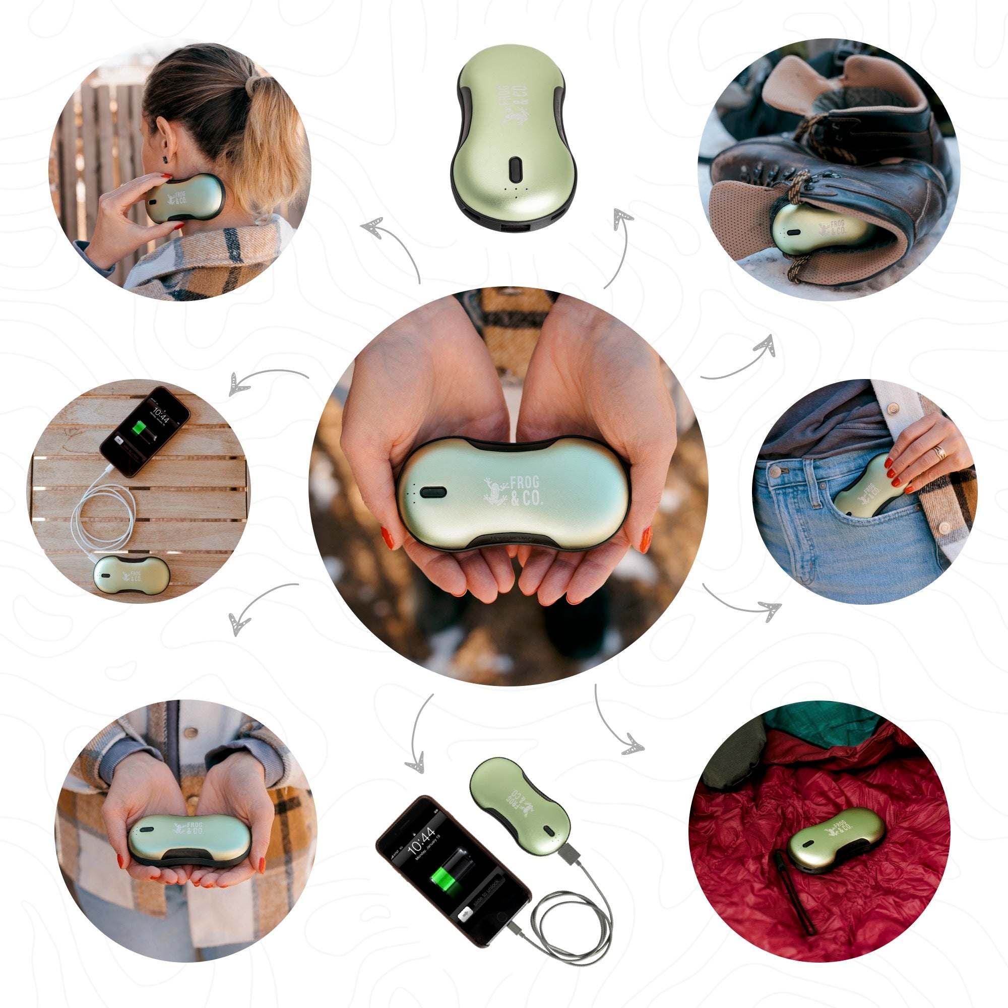 QuickHeat Rechargeable HandWarmer Pro with sleek design and long-lasting heat settings