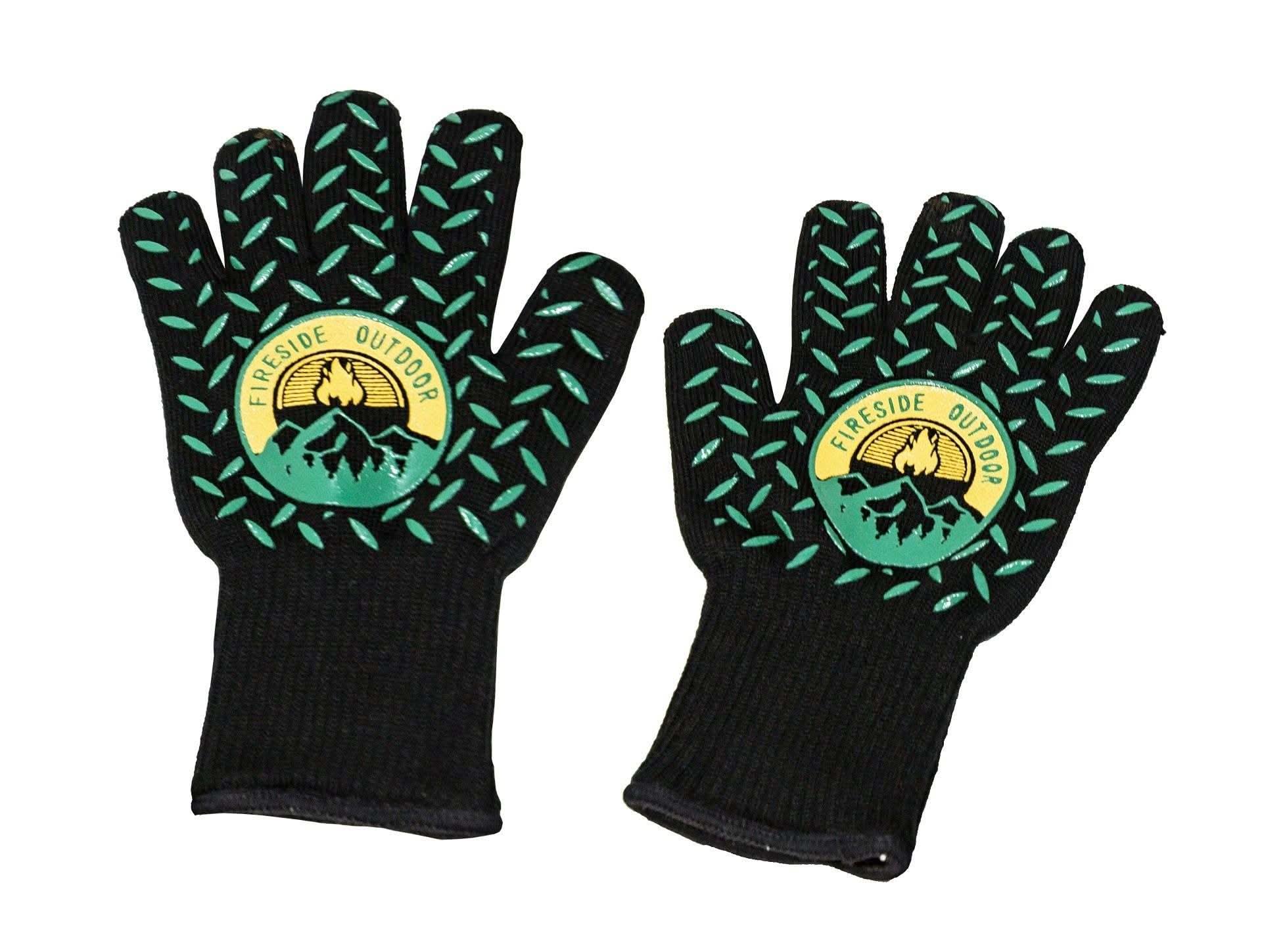 Fireside Outdoor Thermal Protection Gloves Thermal Protection Gloves - Heat Resistant BBQ & Fire Gloves, Up to 932F