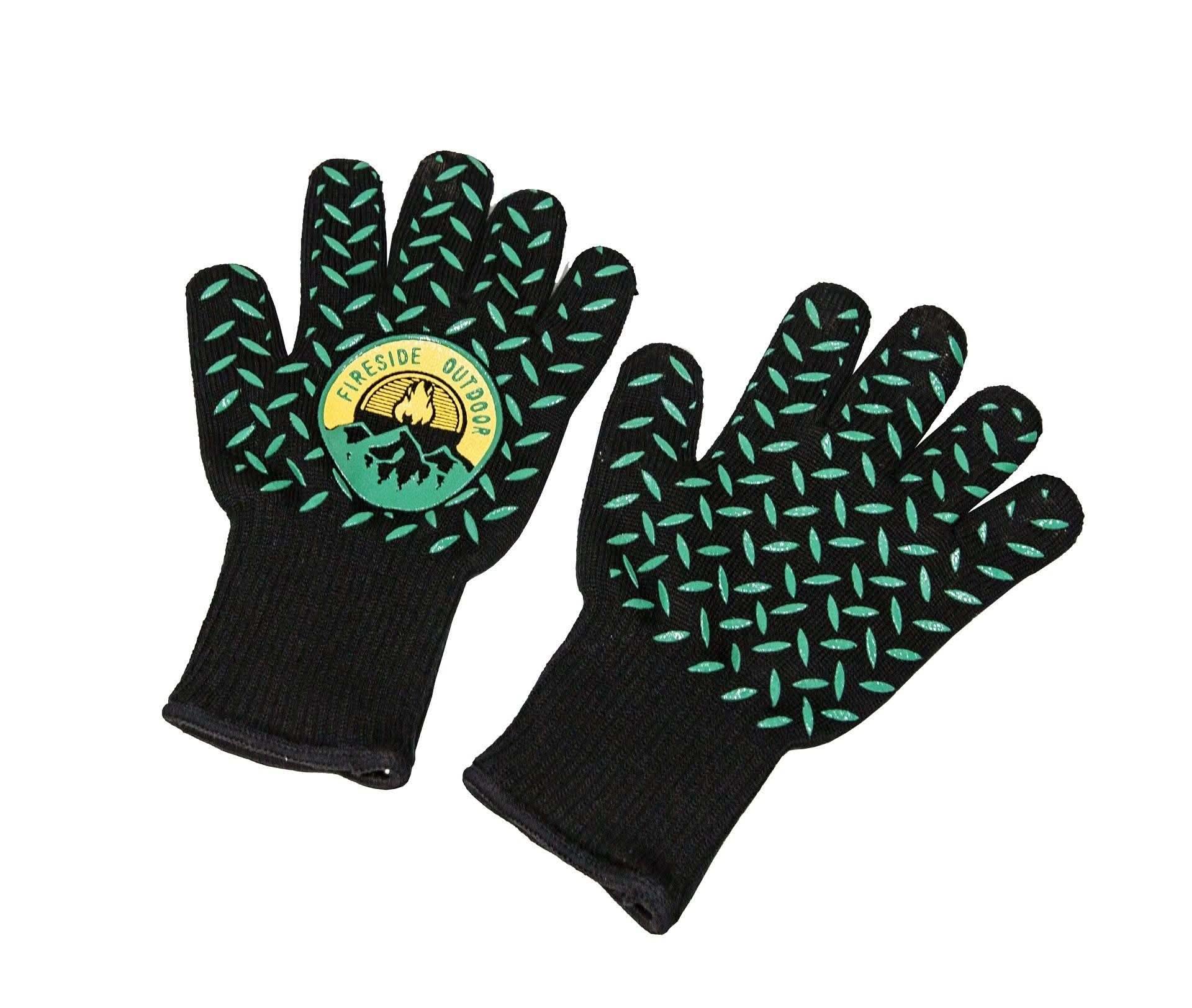 Fireside Outdoor Thermal Protection Gloves Thermal Protection Gloves - Heat Resistant BBQ & Fire Gloves, Up to 932F