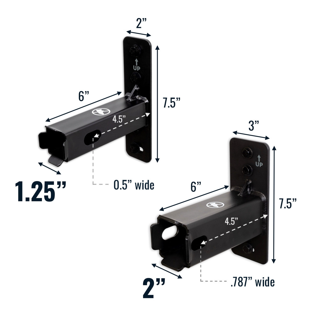 2" Haymarket Hitch Wall Mount | Holds Bike or Cargo Car Rack