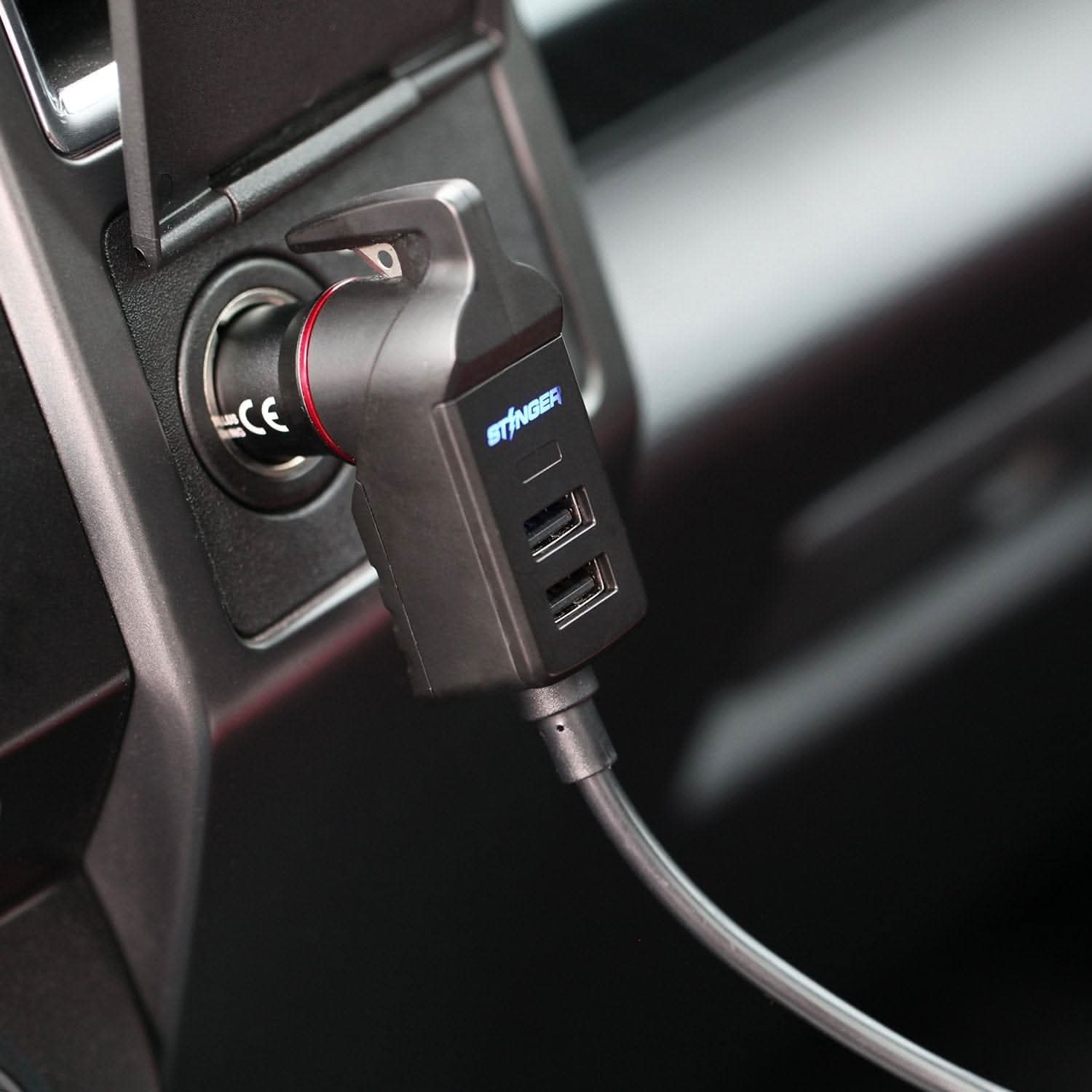 Stinger Survival Tools Emergency Escape Tool USB Car Charger Emergency Tool With Single Cigarette Lighter Connection USB Car Charger Emergency Tool - Lighter Connection | Stinger