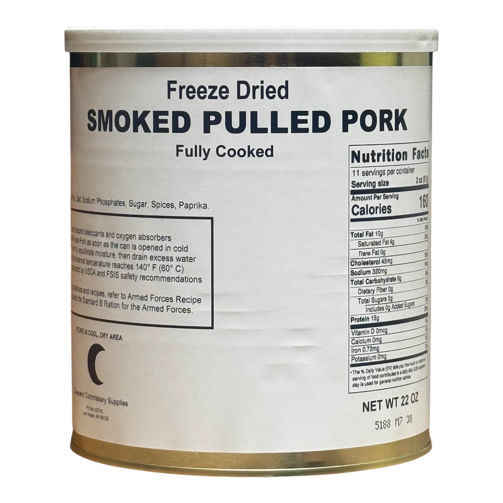 Military Surplus Freeze Dried Pulled Pork