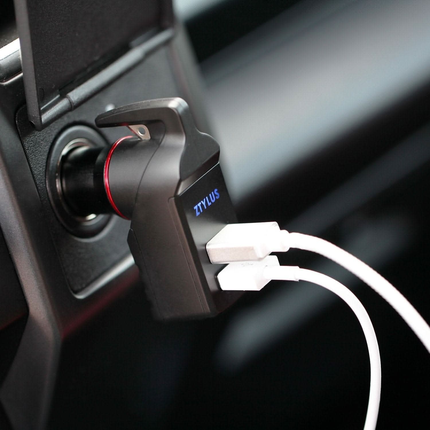 Stinger Survival Tools Emergency Escape Tool USB Car Charger Emergency Tool (White) USB Car Charger Emergency Tool - White | Stinger