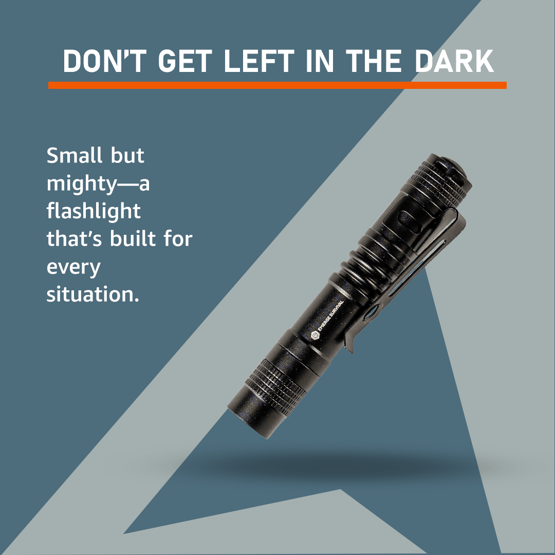 Emerge Survival EDC Mini Flashlight EDC Mini Flashlight - Compact Pocket-Sized Waterproof Light