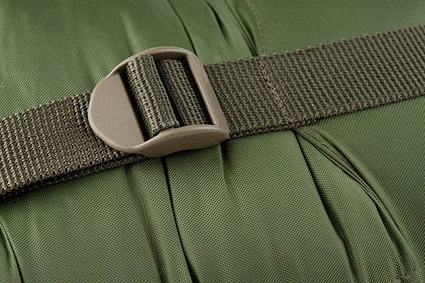 Recon 3 Sleeping Bag in olive drab with compression sack, military design rated to 23°F