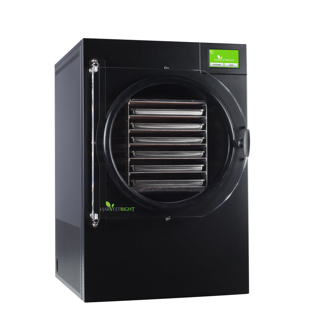 Harvest Right Large Home Freeze Dryer in black for long-term food storage and emergency preparedness