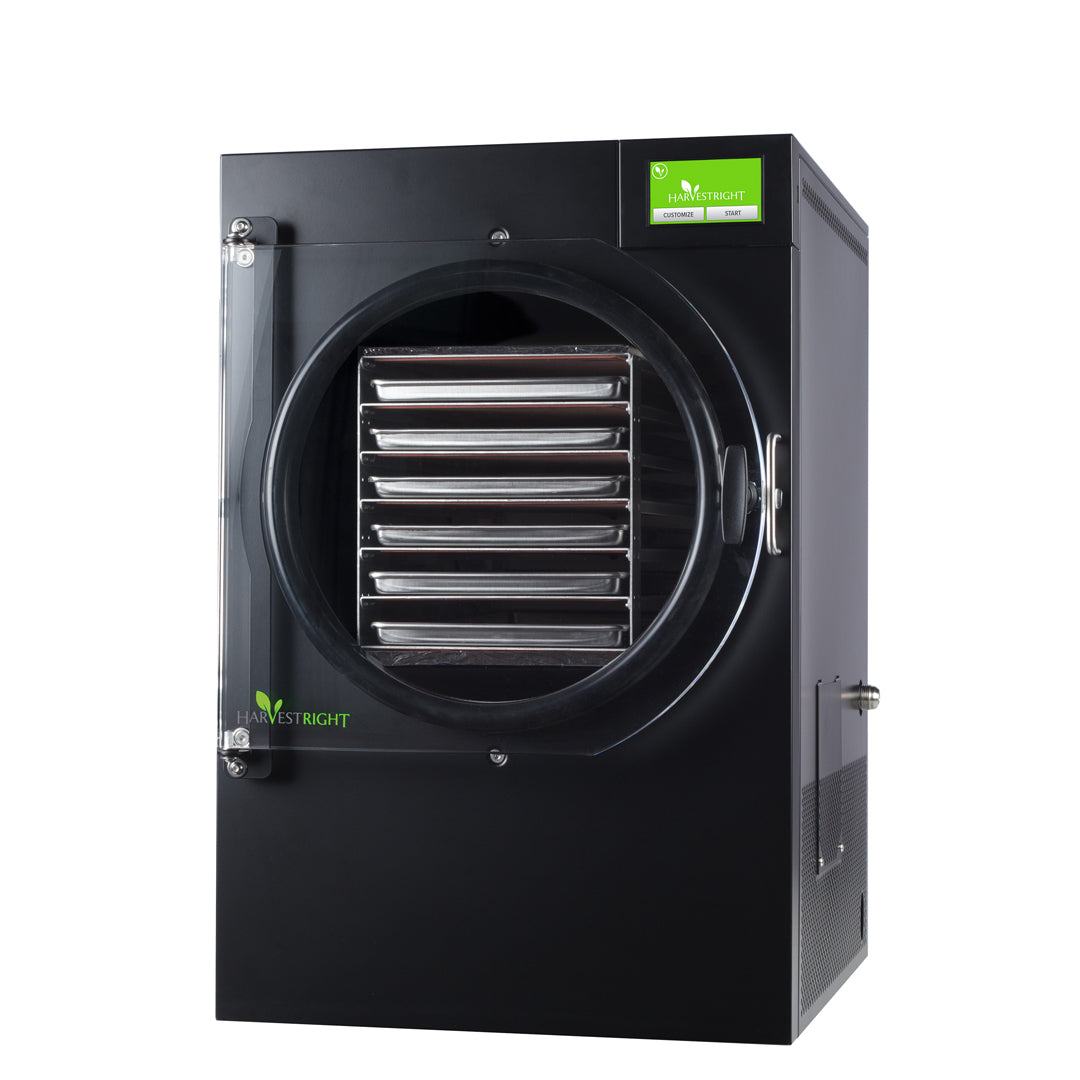 Black Large Home Freeze Dryer by Harvest Right for long-term food storage and emergency preparedness