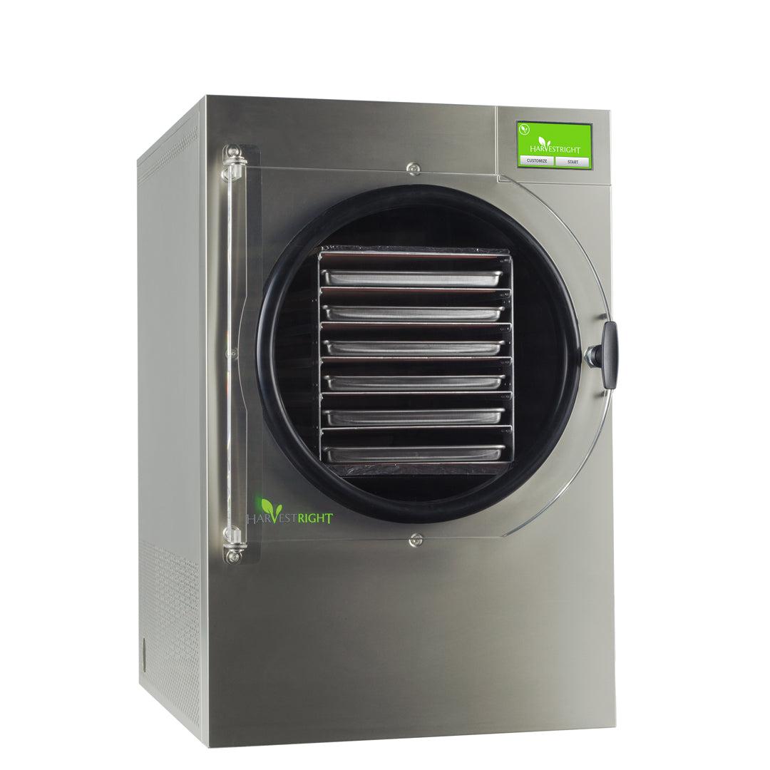 Large home freeze dryer in stainless steel for high-capacity food preservation