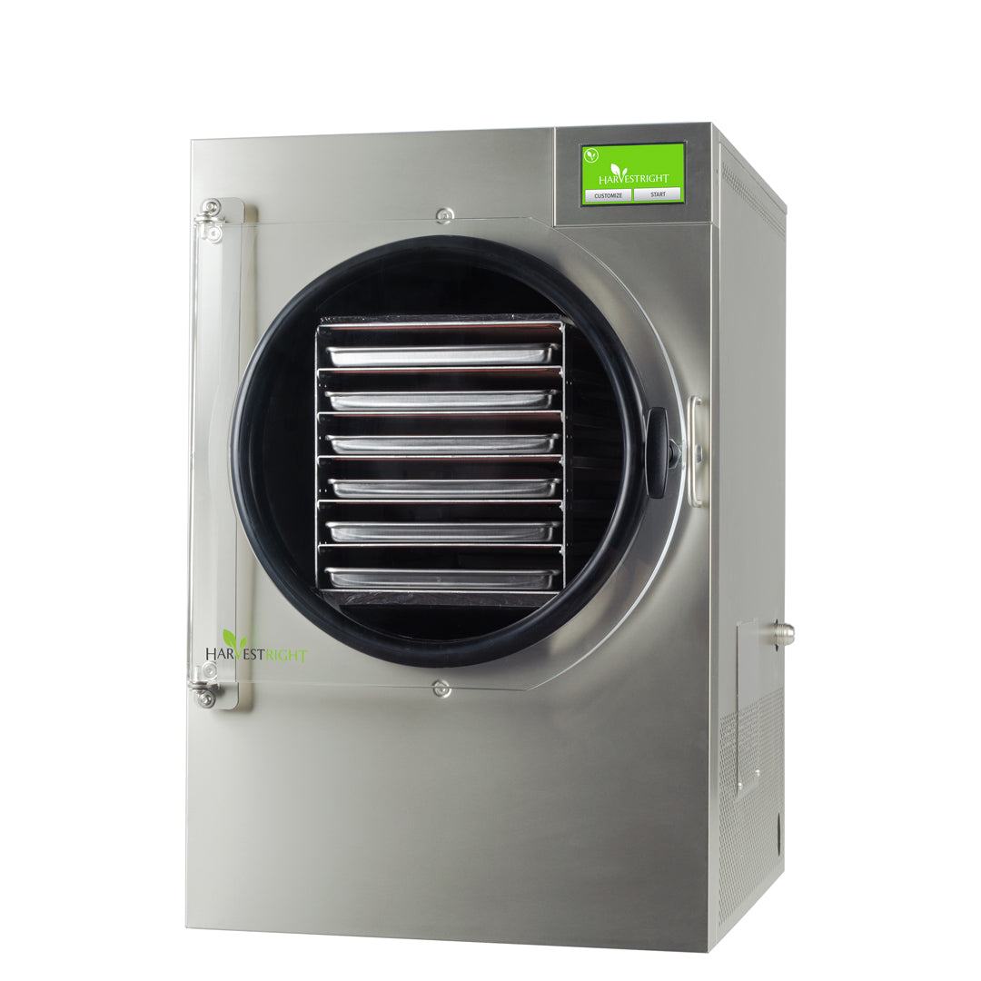 Large home freeze dryer stainless steel with six trays and industrial vacuum pump