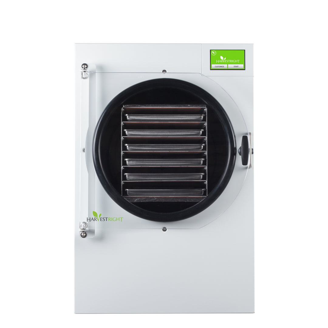 Large Home Freeze Dryer in satin white for high-capacity food preservation and long-term storage