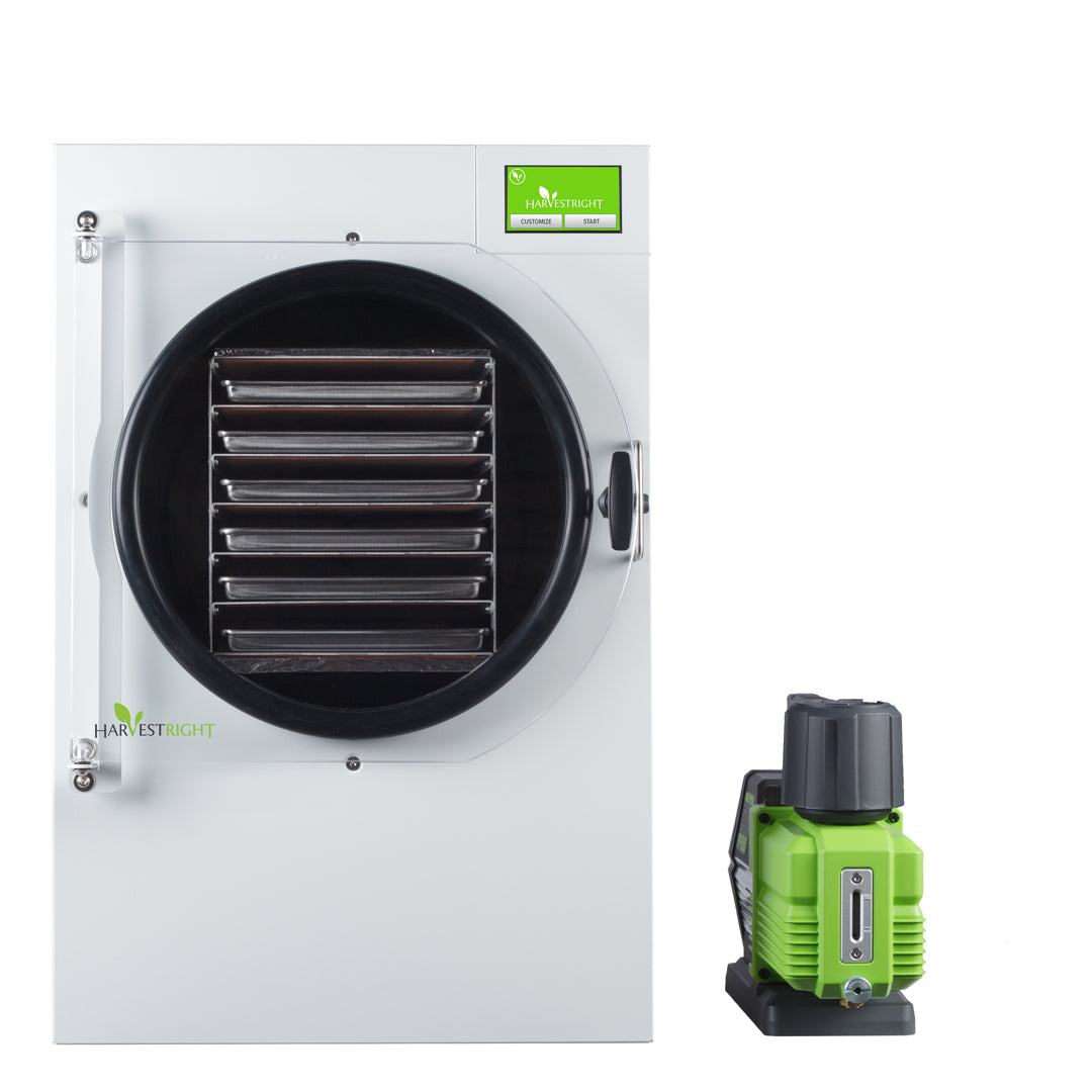 Large Home Freeze Dryer in satin white with multiple trays for extensive food preservation