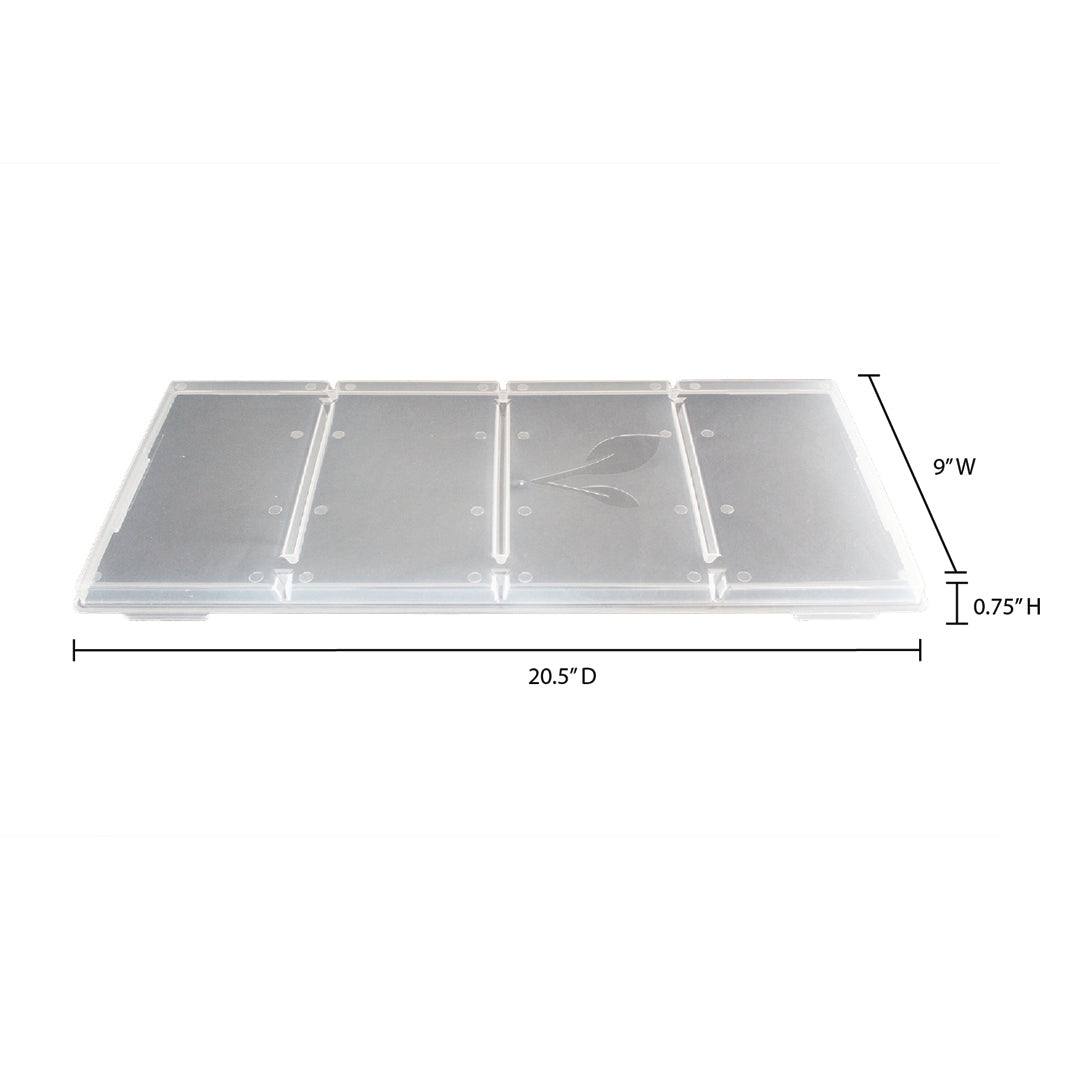 Set of 6 large snap-on tray lids for Harvest Right freeze dryer trays, durable food-grade plastic