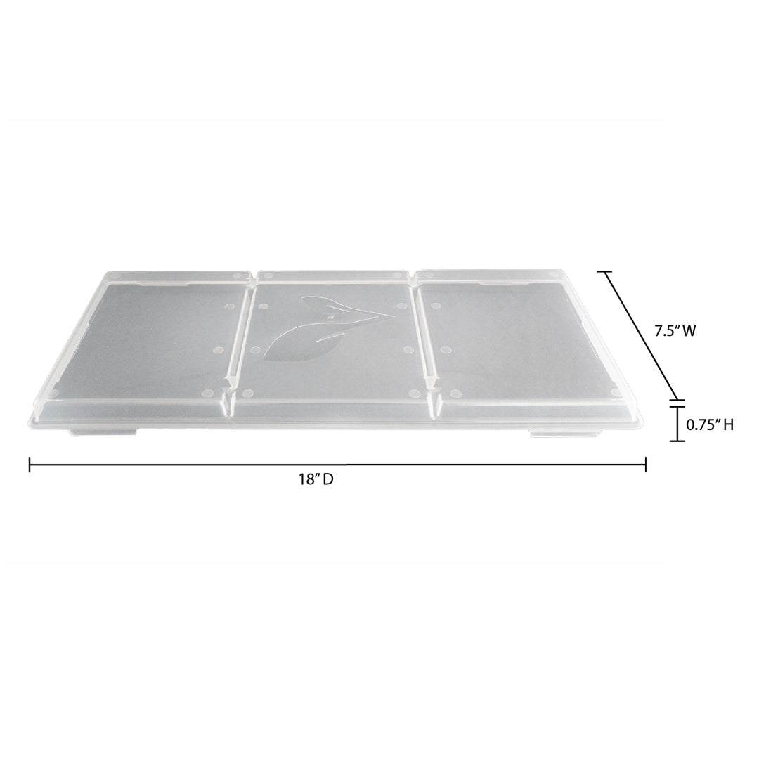 Set of 5 medium tray lids for Harvest Right freeze dryer trays, BPA-free snap-on polypropylene design