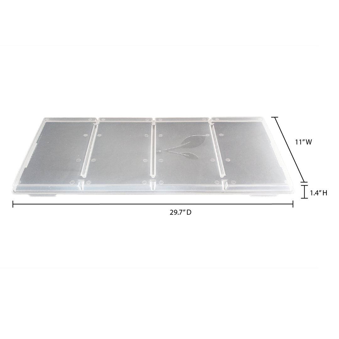 Set of 7 X-Large polypropylene tray lids for Harvest Right freeze dryer trays, dishwasher safe and snap securely for stacking and storage