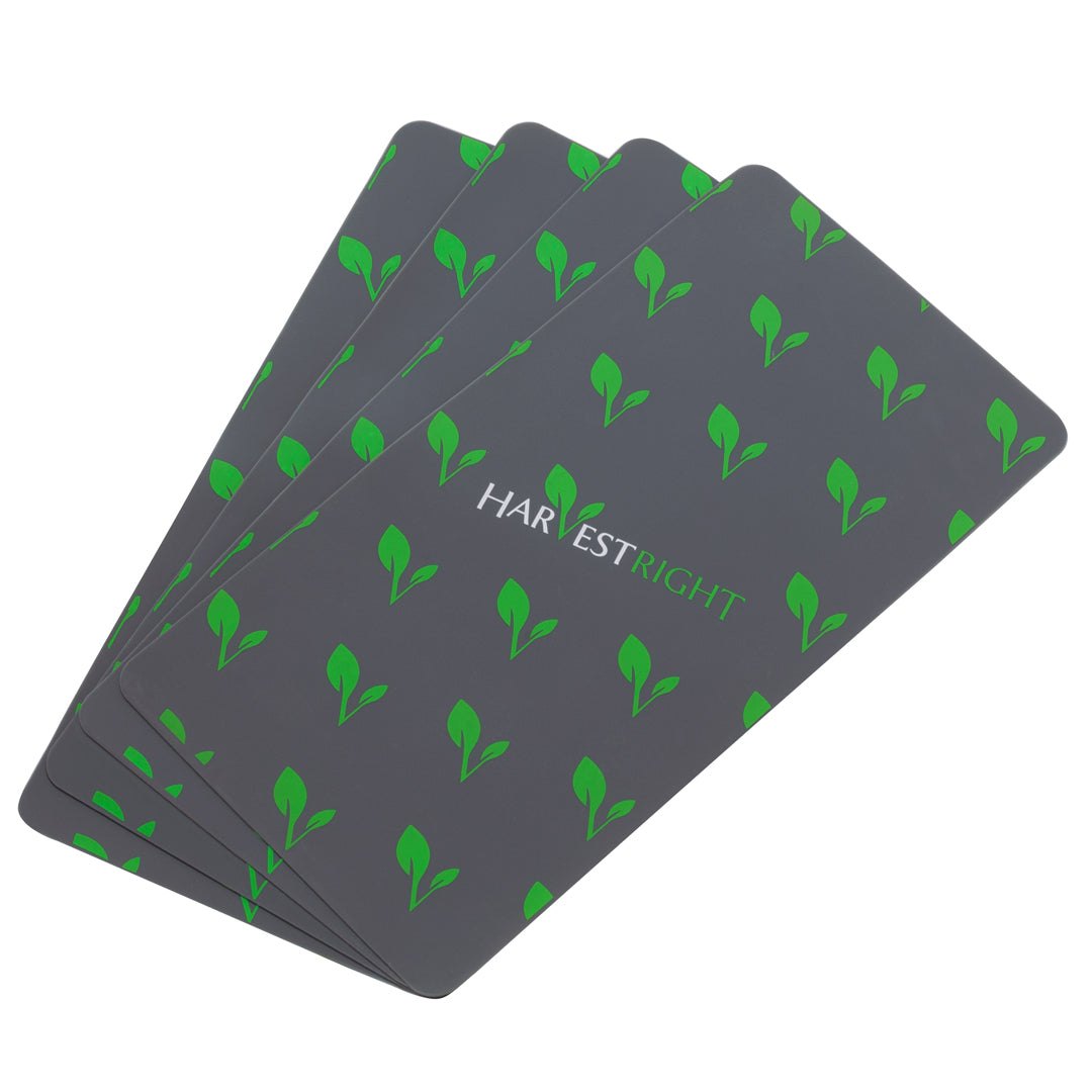 Set of 4 heat resistant small silicone mats for freeze dryer trays, easy cleanup and dishwasher safe