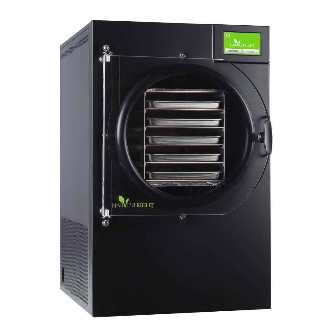 Harvest Right medium home freeze dryer in black for family food storage and emergency preparedness