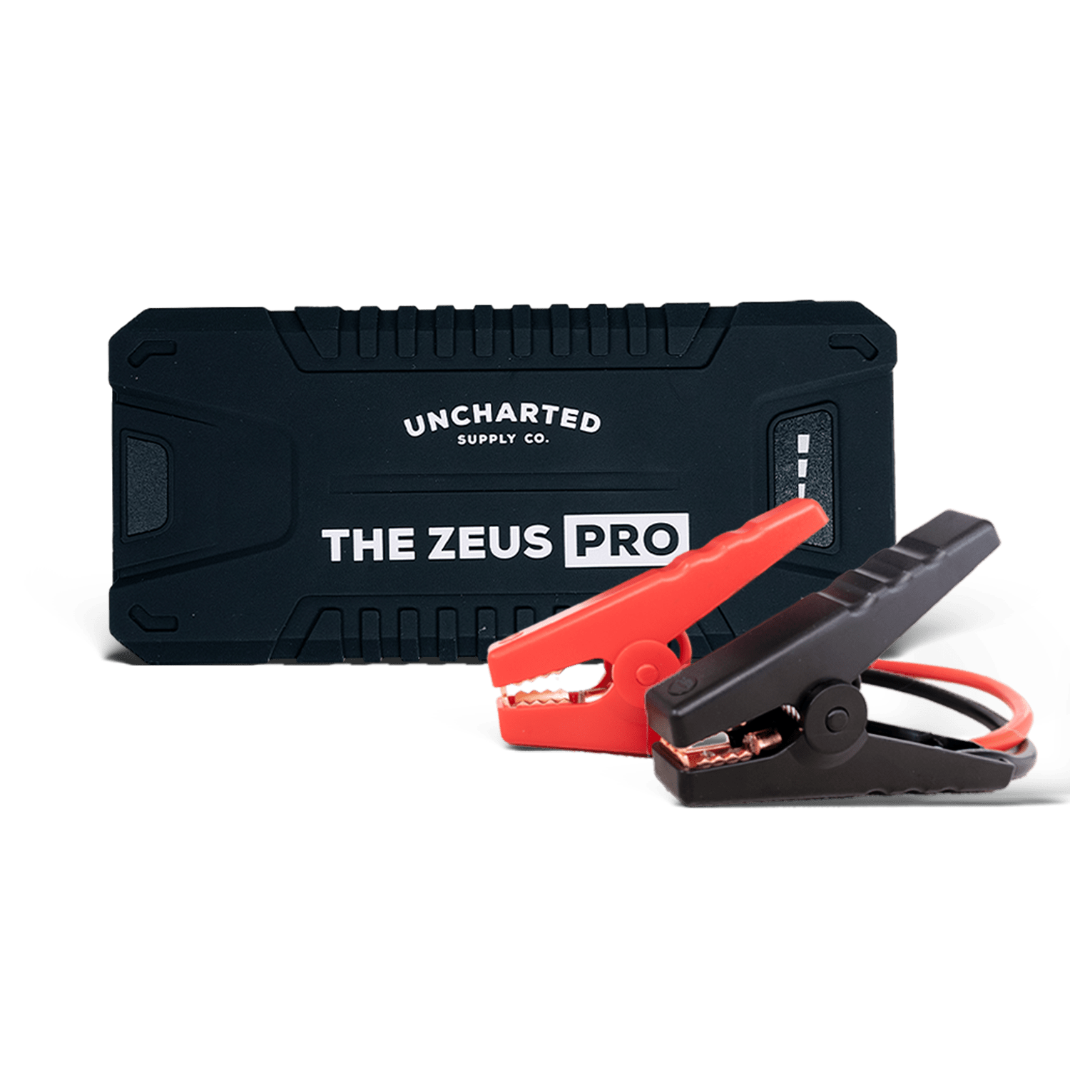 Zeus Pro Jump Starter compact portable battery pack with USB ports and LED flashlight