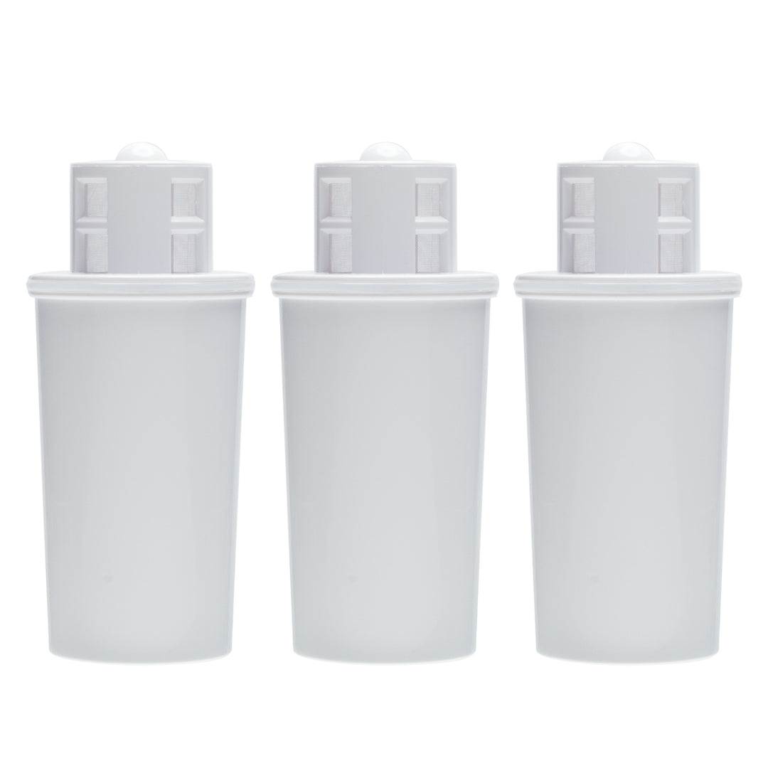 Three-pack of oil filter cartridges for vacuum pump and freeze dryer maintenance