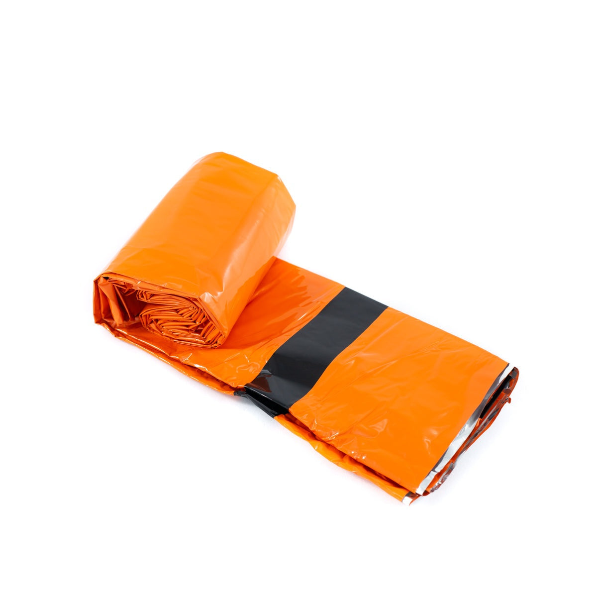 Tact Bivvy 2.0 ultralight emergency sleeping bag folded compactly with waterproof ripstop nylon and HeatEcho technology