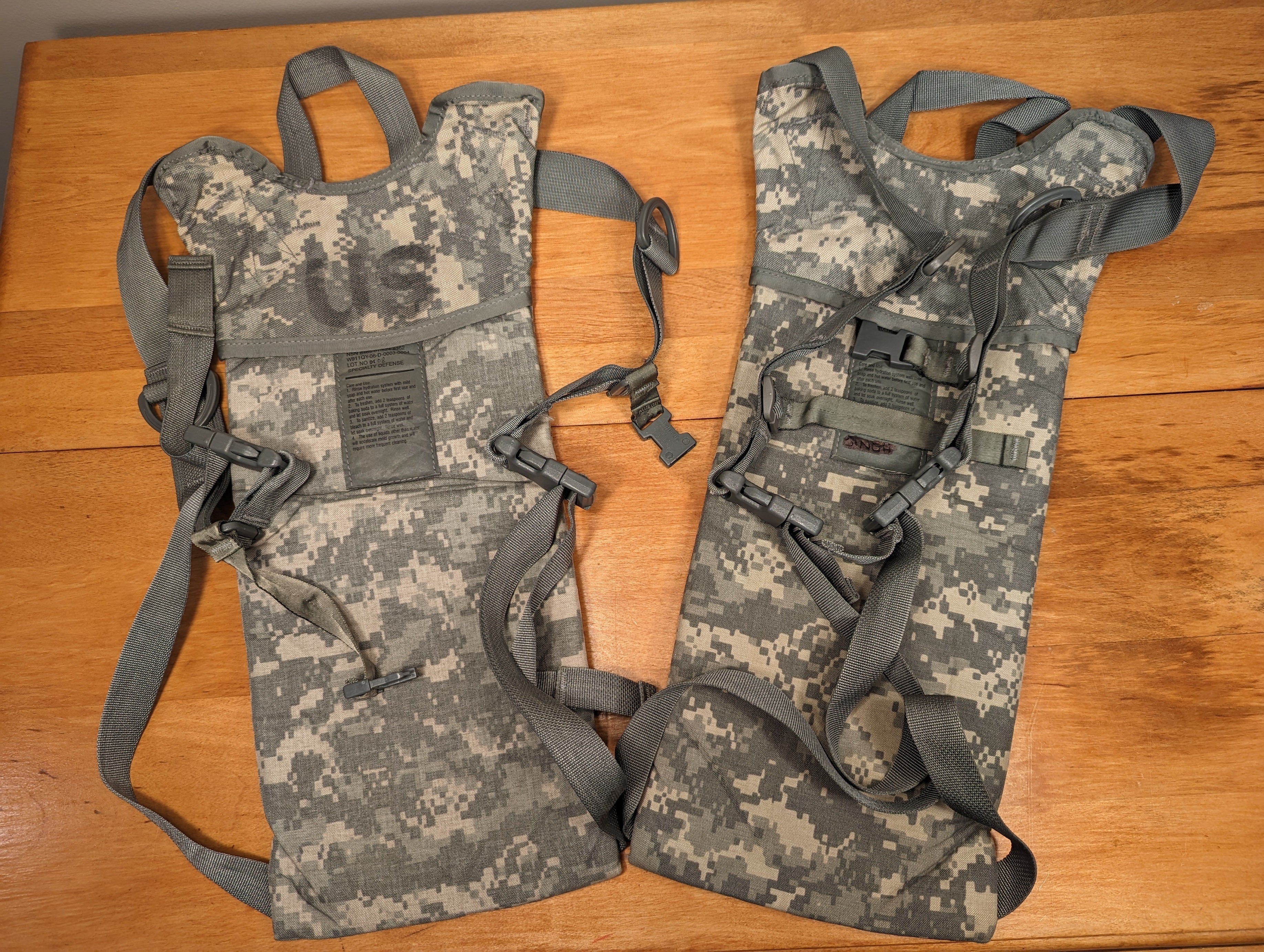 2 Used Hydration Carriers - ACU