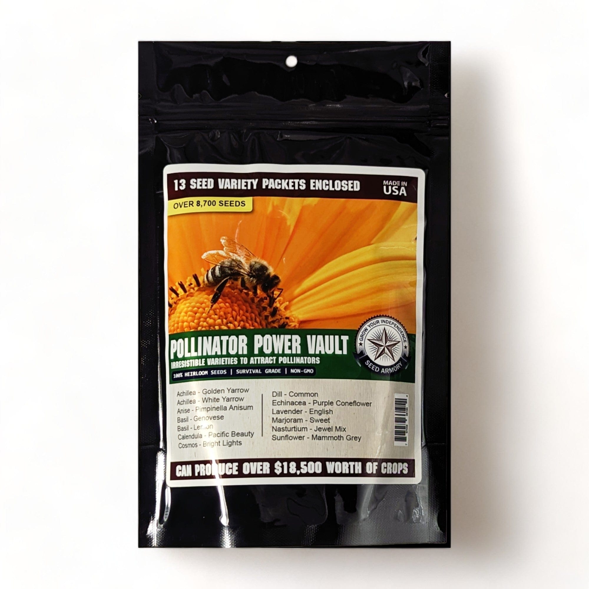 Seed Armory Survival Vaults Pollinator Power Vault Heirloom Seeds Pollinator Power Vault Heirloom Seeds | Seed Armory
