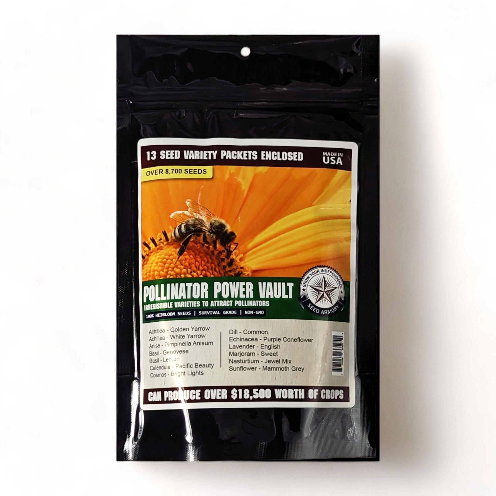 Seed Armory Survival Vaults Pollinator Power Vault Heirloom Seeds Pollinator Power Vault Heirloom Seeds | Seed Armory