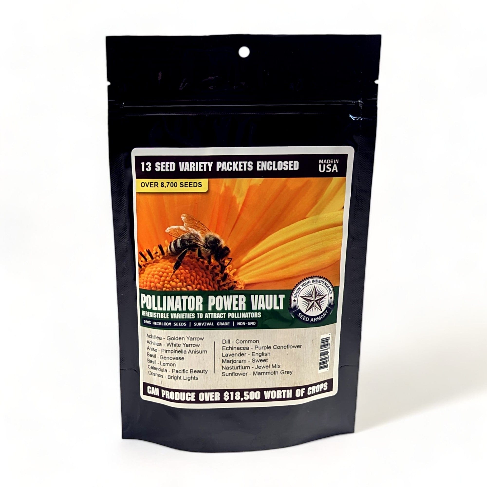 Seed Armory Survival Vaults Pollinator Power Vault Heirloom Seeds Pollinator Power Vault Heirloom Seeds | Seed Armory