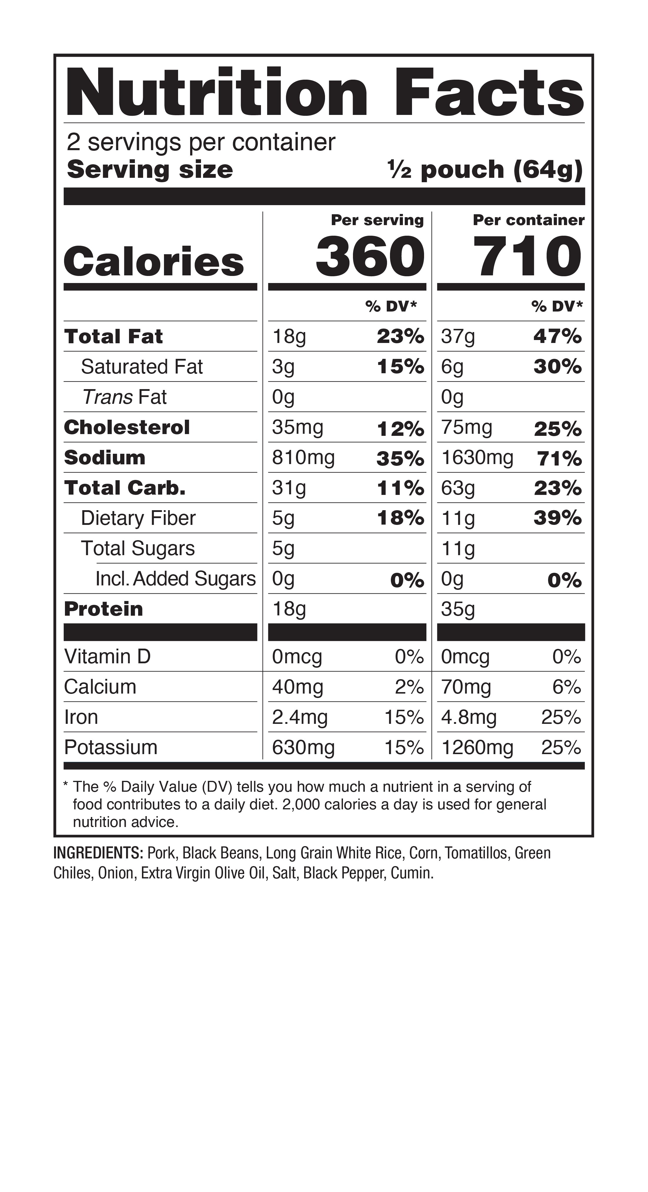 6 CT ReadyWise Pro Adventure Meal Pork Chile Verde