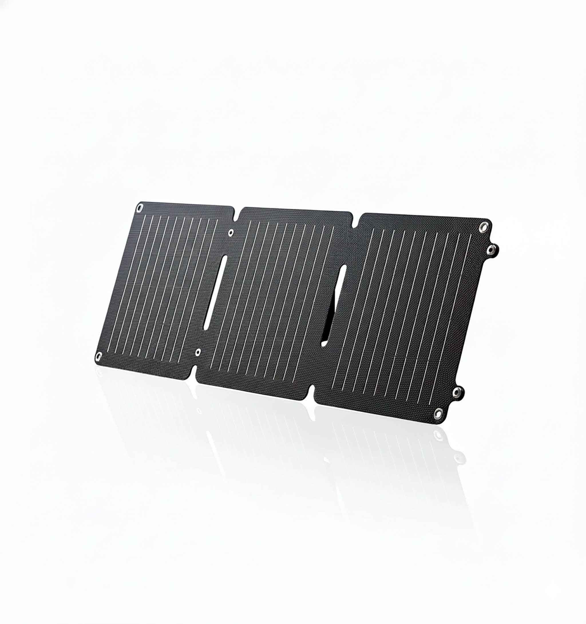 Preppi Solar Laptop & Phone Charger compact foldable panel with USB-A and USB-C ports for outdoor charging