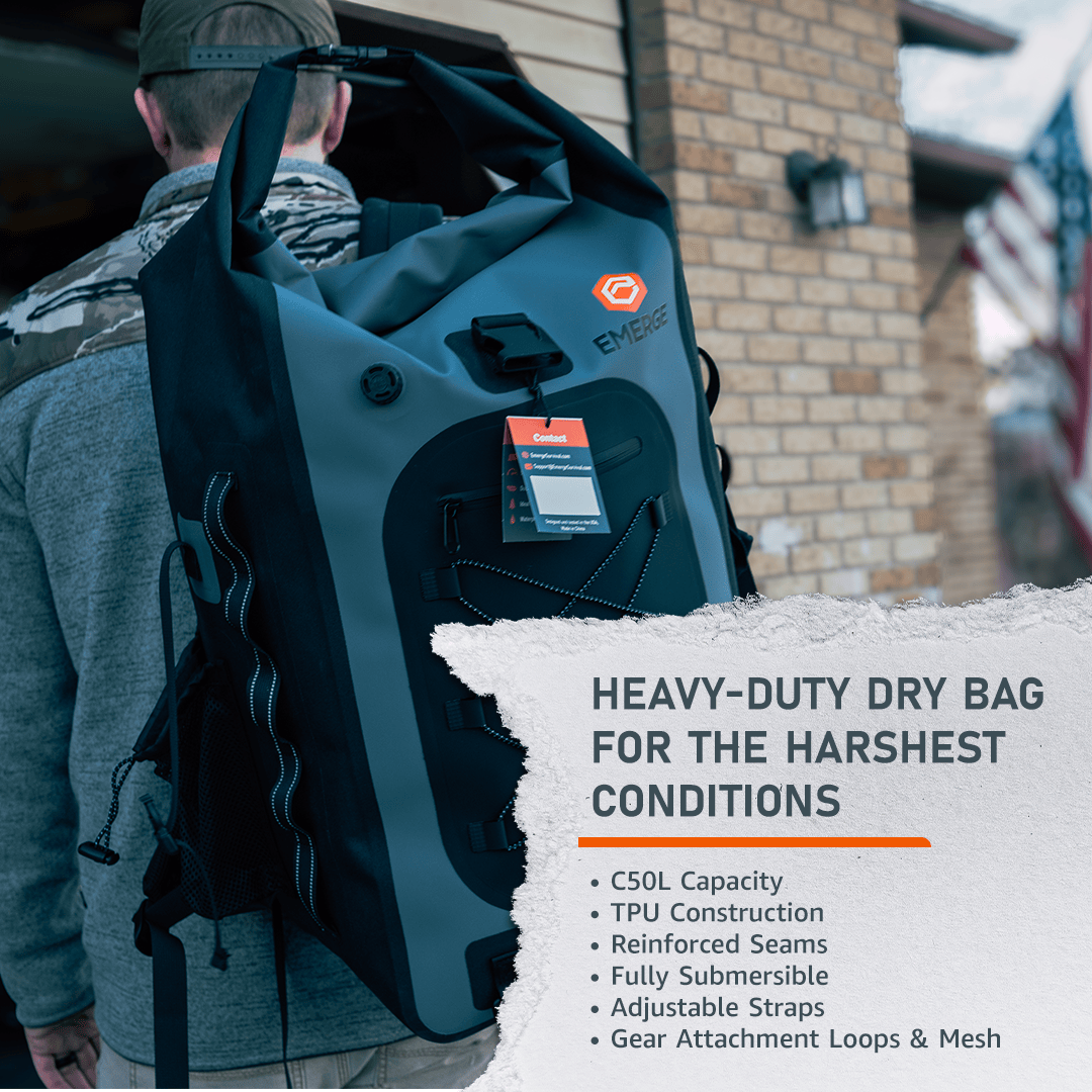Emerge Survival 50L Dry Bag - The Ghost 50L Dry Bag - The Ghost | Emerge Survival