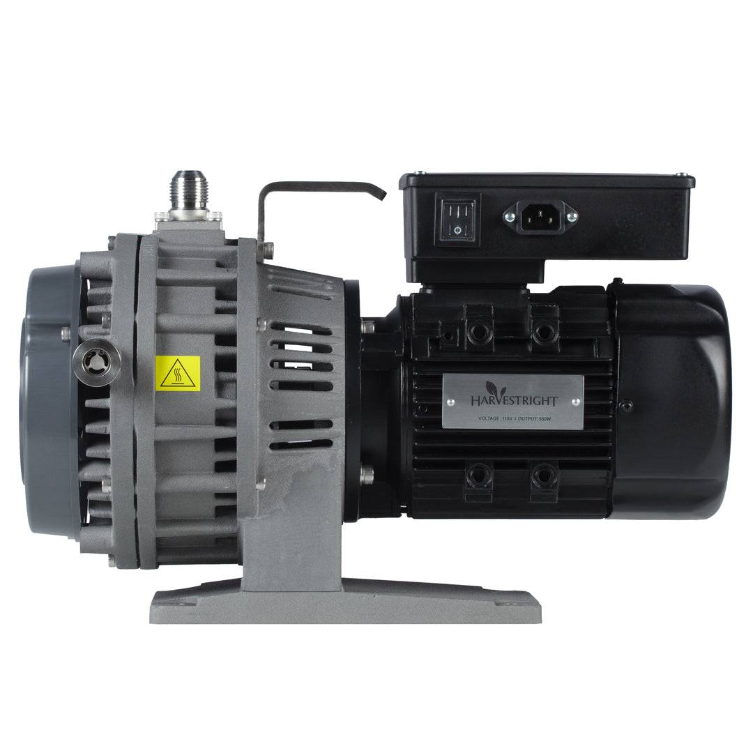 Compact oil free vacuum pump for freeze dryers with 115V US plug and 3/4 JIC flare intake port