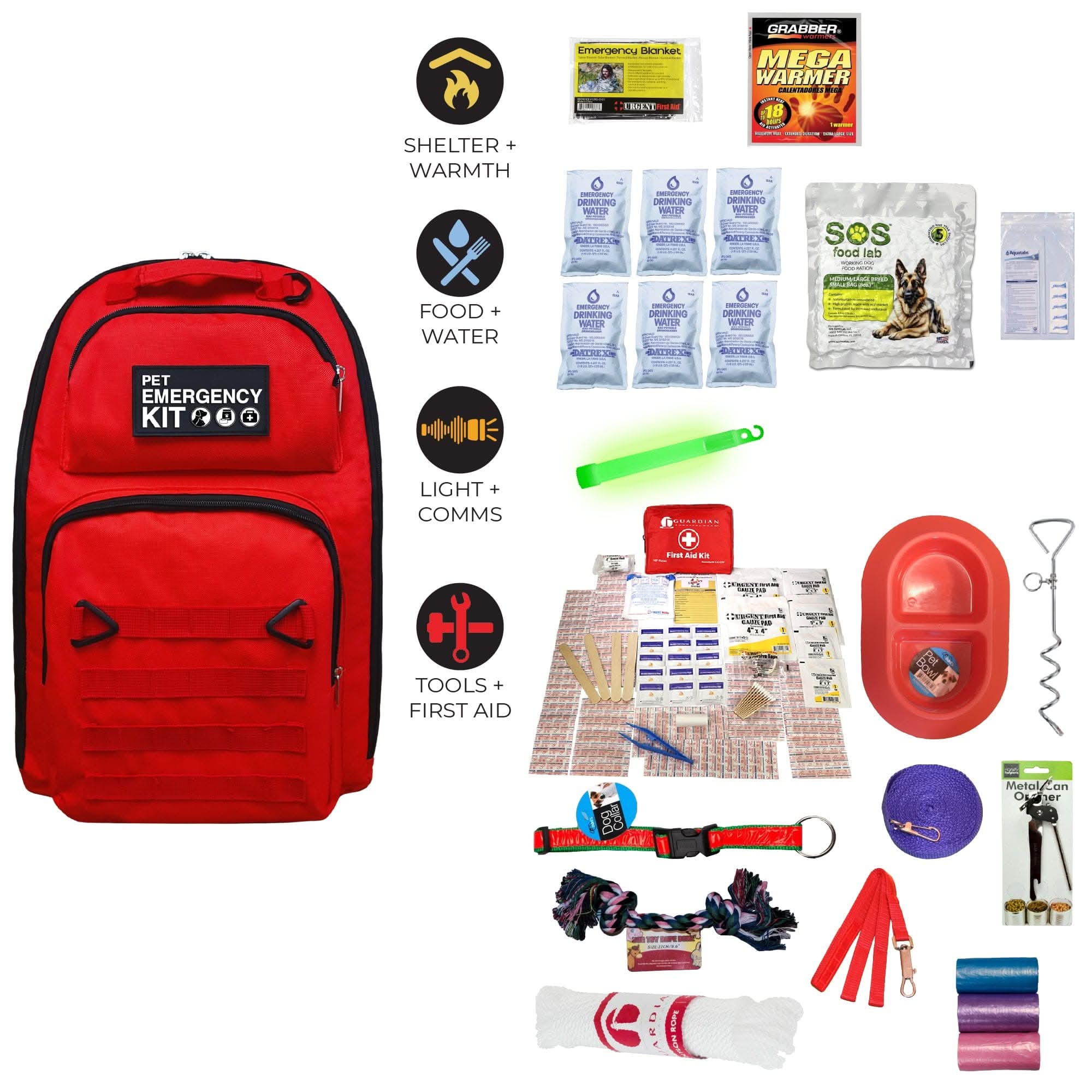 quakekits.com Specialized Kits Dog Survival Kit - Deluxe Canine Survival Go-Bag Dog Survival Kit - Deluxe Canine Survival Go-Bag