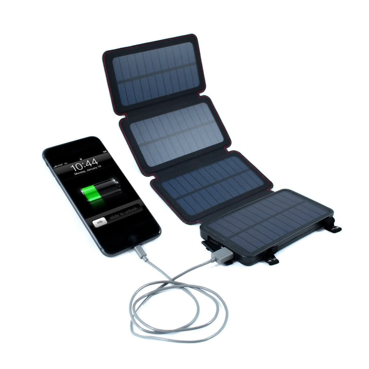Survival Frog ENERGY & POWER QuadraPro Solar Power Bank QuadraPro Solar Power Bank | Portable Solar Charger with 8,000mAh Capacity