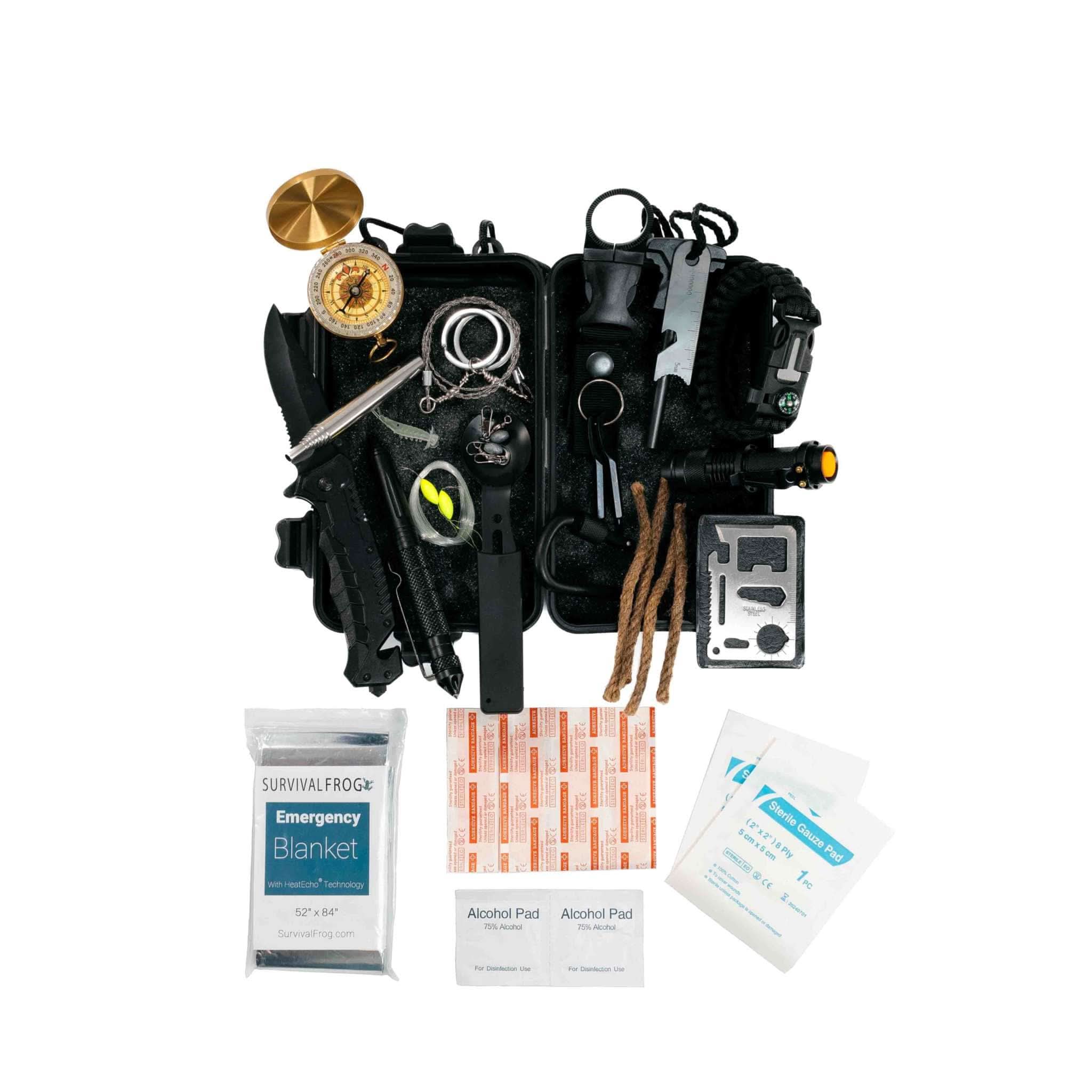 Survival Frog SURVIVAL KIT EDC Survival Bundle EDC Survival Bundle - Compact Emergency Kit with 21 Survival Tools